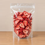 Luna freeze-dried strawberry dog treats in a 250 g clear pouch